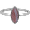 Charmin's Signet Ring with Oval Pink Rhodonite Gemstone R1283