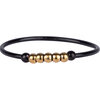 R941 Palm Small Black &amp; Gold Steel