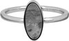 Charmin's Oval Signet Ring with Oval Moss Agate Gemstone Steel R1282