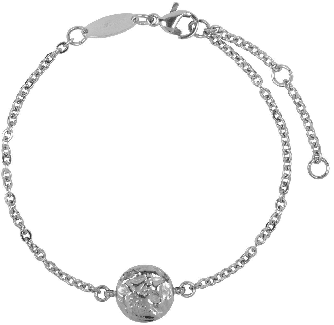 CB34 Coin of Power Bracelet Shiny Steel