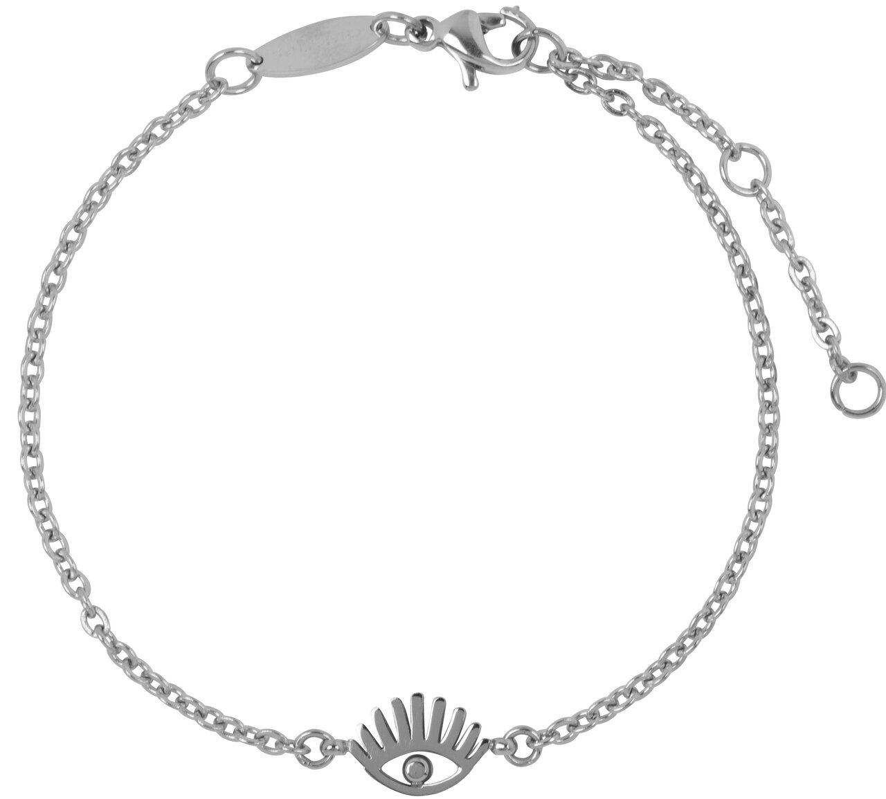 CB32 Lashes Bracelet Shiny Steel