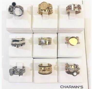 Ring R409 Zilver 'Marble Collection'