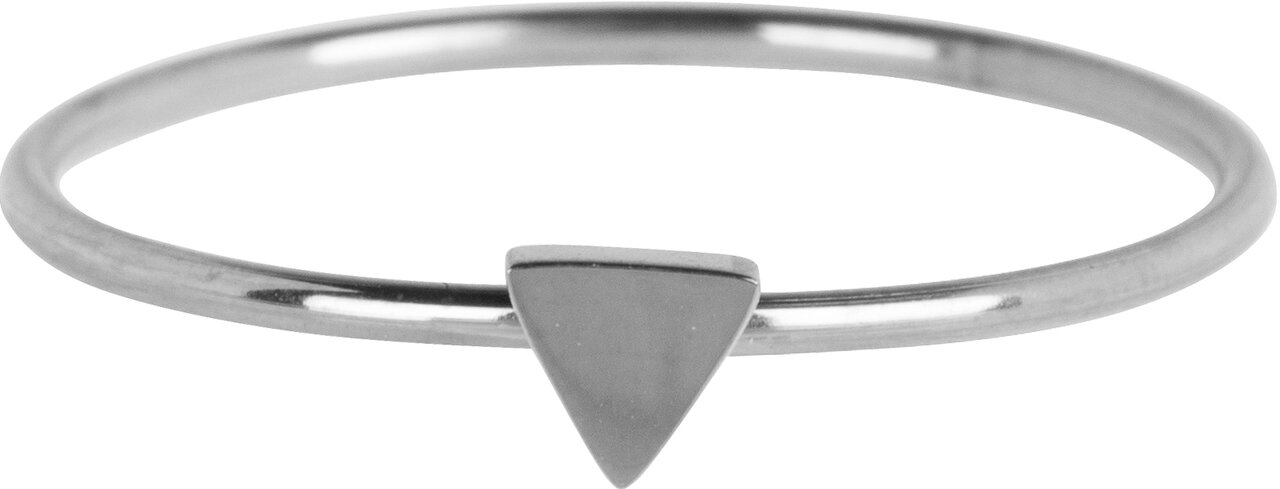 R722 Minimalist Triangle Shiny Steel