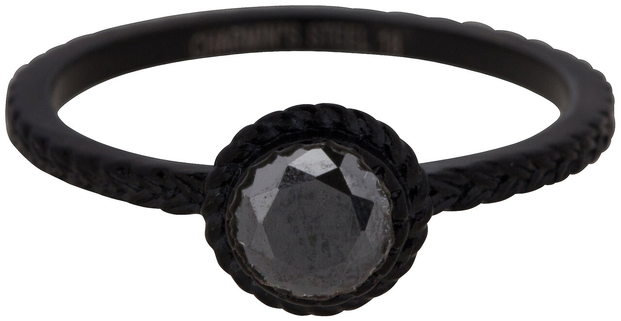 809 charmin&#039;s ring steel shiny iconic vintage black