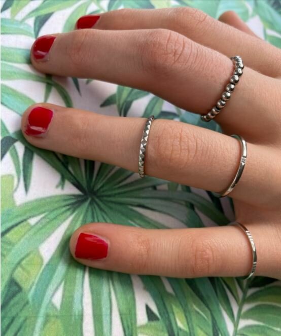 RING R402 STEEL 'SHINY NEFERTITI'
