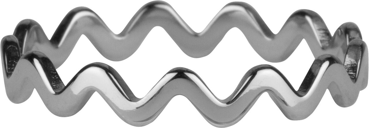 Charmin’s stapelring R902 Platte Wave Staal