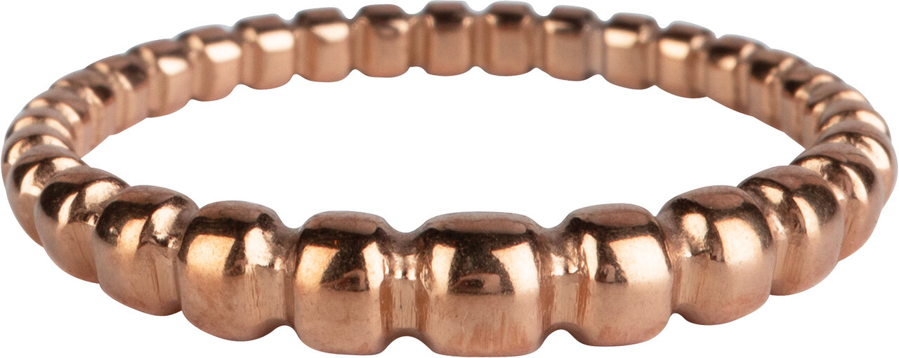 Charmin’s statement ring R1059 Balletjes Tabs Lopend Rosegoldplated
