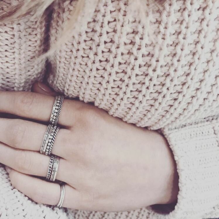 RING R447 STEEL &#039;SHINY BRAIDS&#039;
