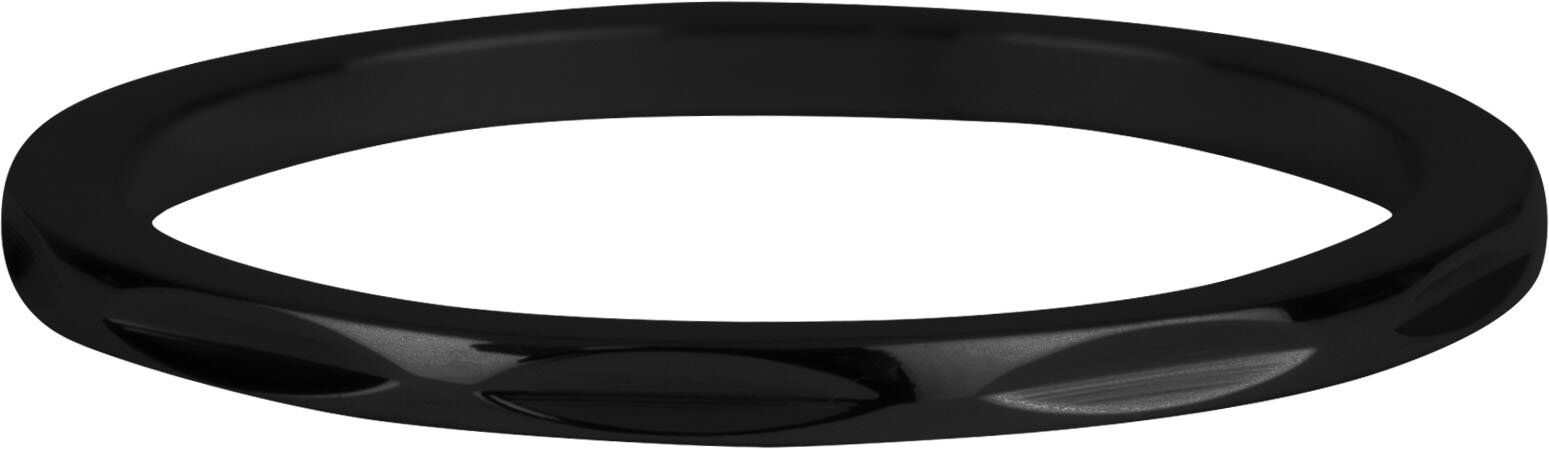 Charmin&#039;s Stapelring R897 Ellipse Shiny Black