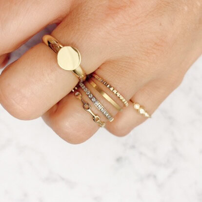 RING R398 STEEL 'SHINY BRICKS'