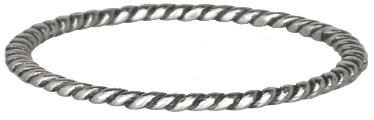Ring R225 Silver &#039;Twisted&#039;