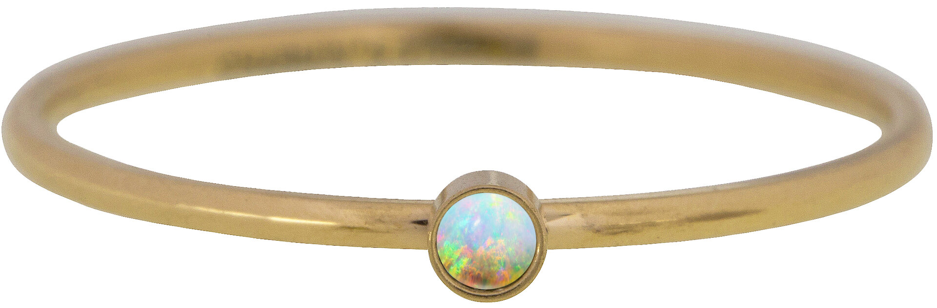 Charmin's R1185 Birthstone October Opaal Stone Shine Bright 2.0 Goldplated