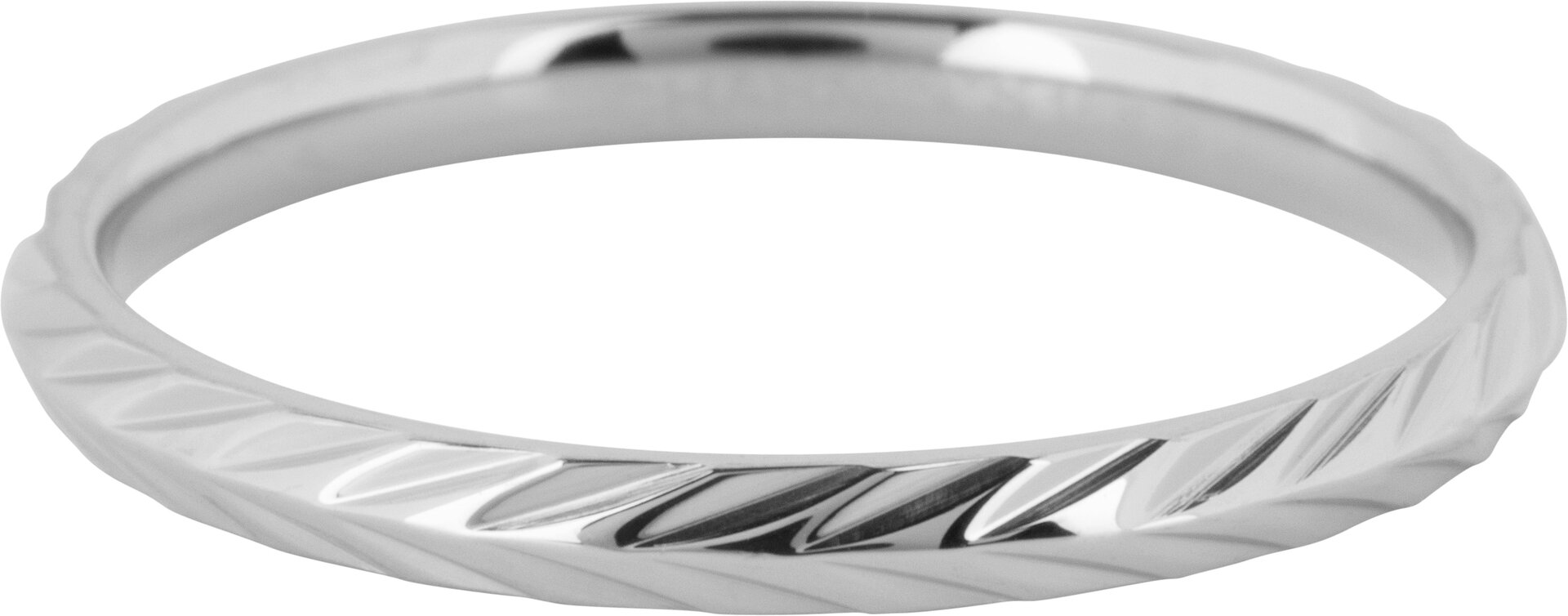 Charmin's Ring Leaves Shiny Staal R1242