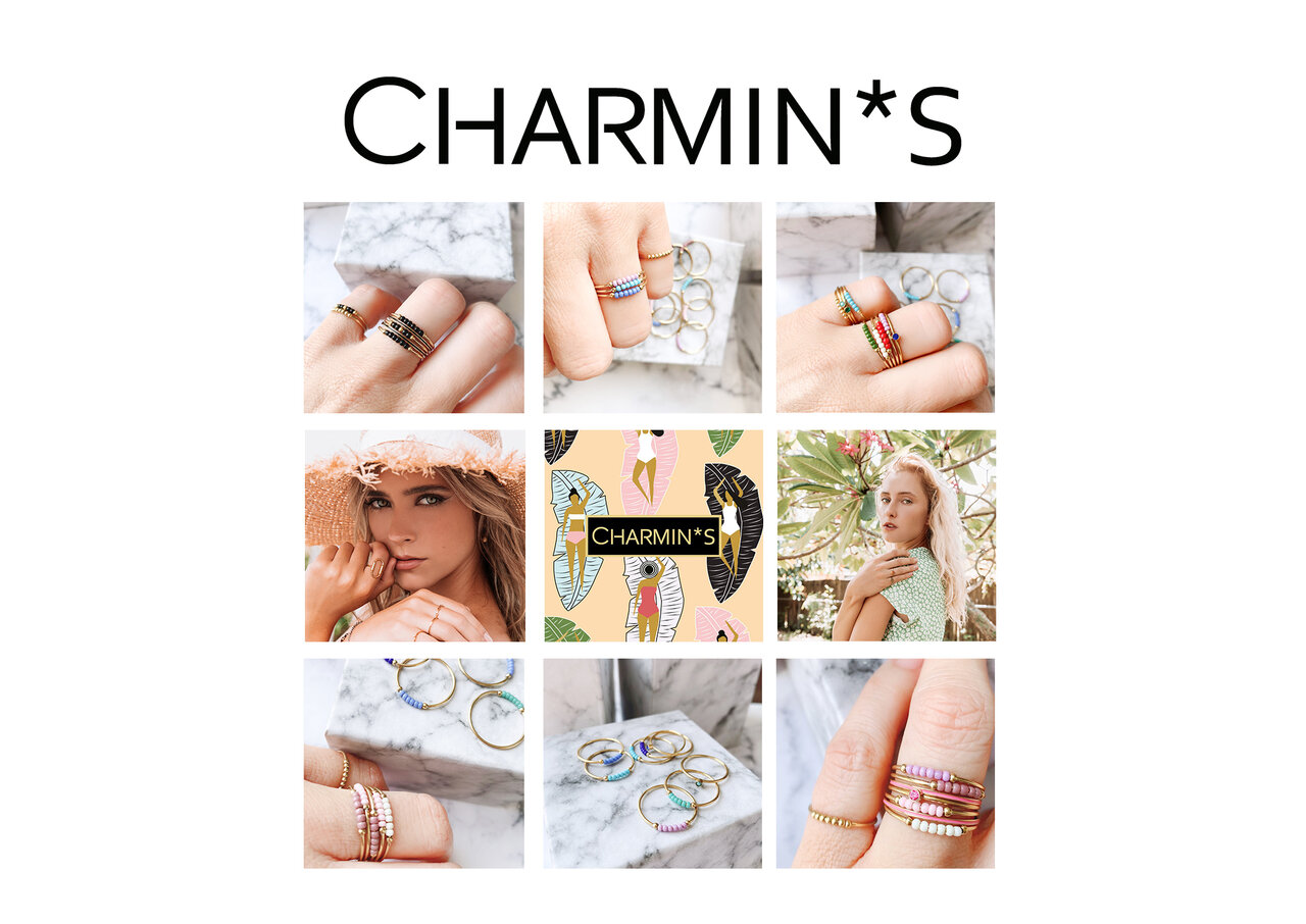 Charmin's Kleurrijke Ringen 24 modellen in 4 maten Easy Order
