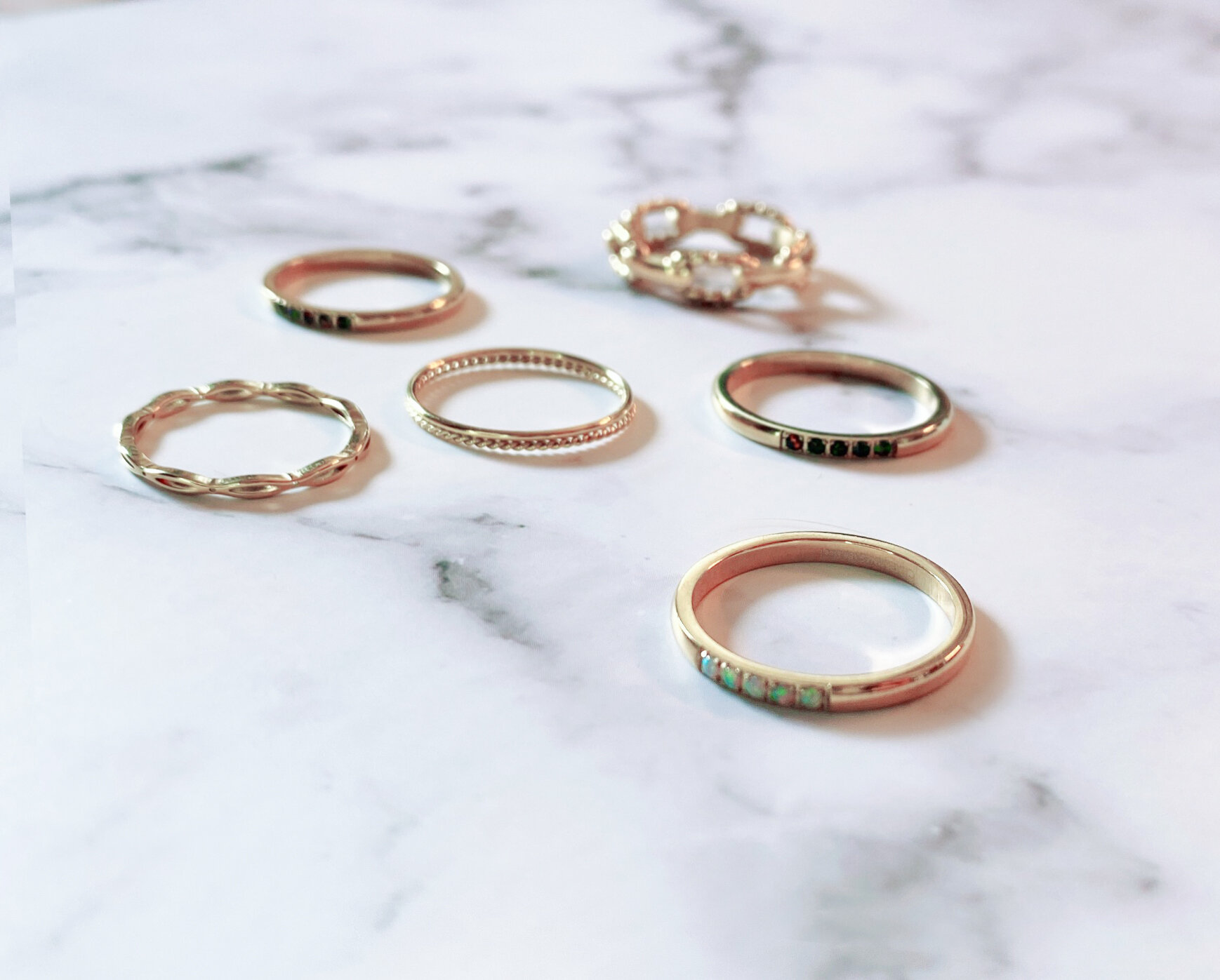 Charmin's Ring Open Gladde Ovaaltjes Zwart R1114