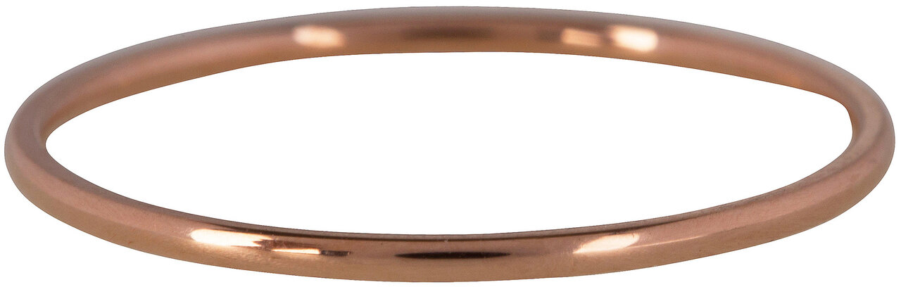 Charmin&#039;s Ring Rosegoudkleurig Rond Smal 1MM R371