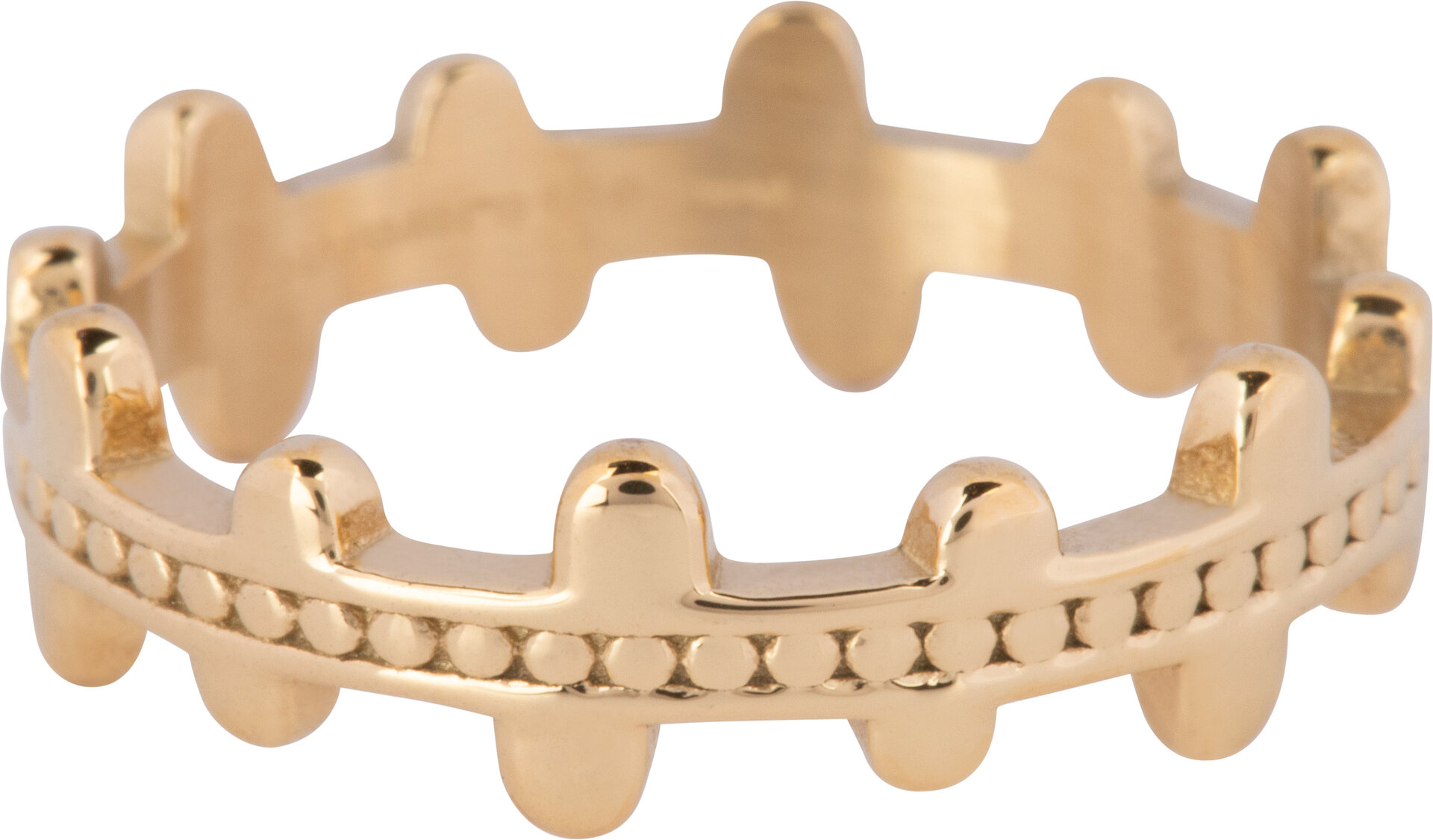 Charmin’s Ring Vintage Kroontjesring Goudkleurig R1235