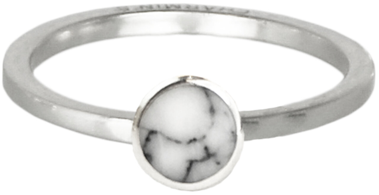 Ring R410 Zilver 'Marble Collection'