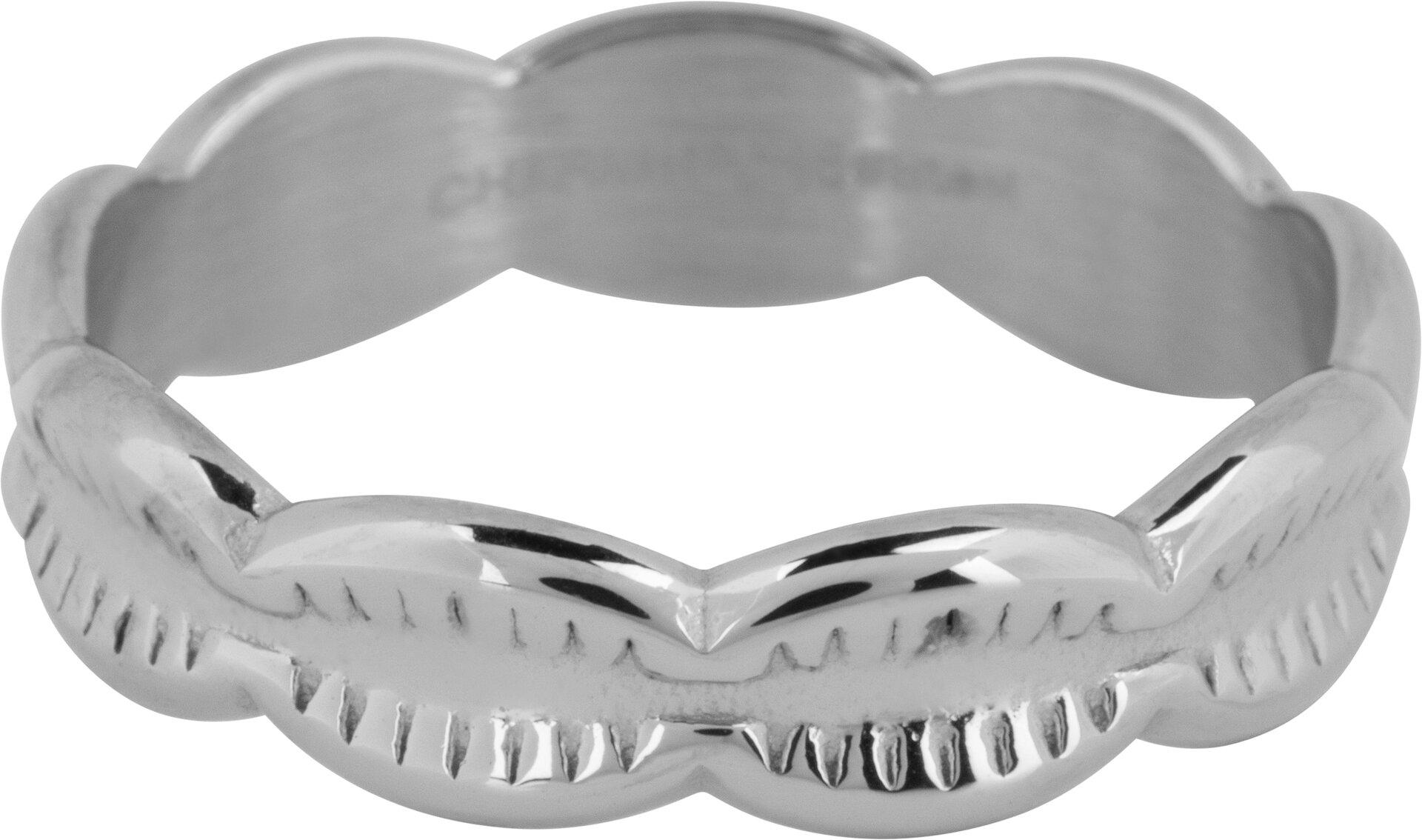 Charmins Ring Kaurimuscheln Muscheln Stahl R1246