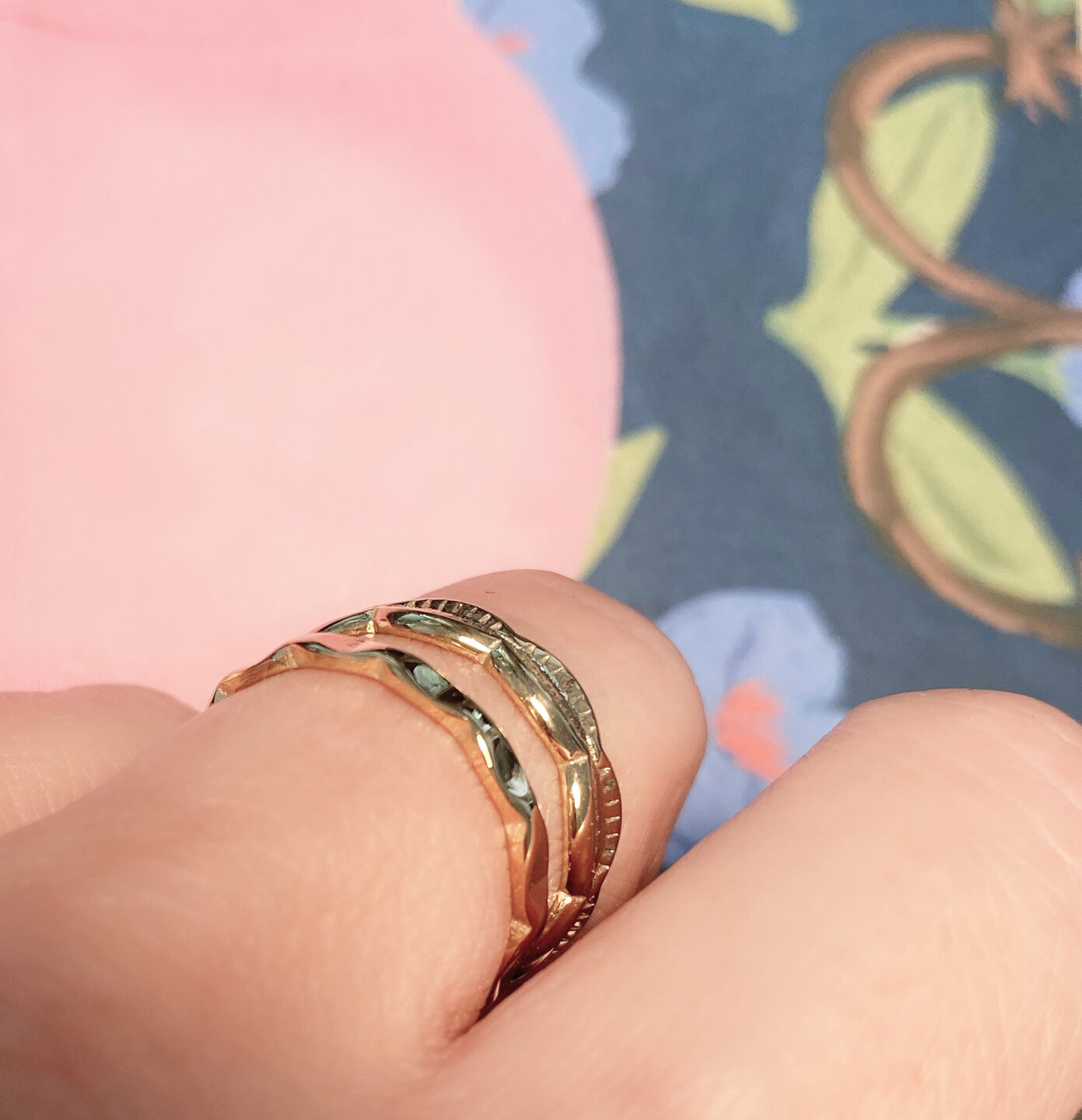 Charmins Ring Kaurimuscheln Muscheln Stahl R1246