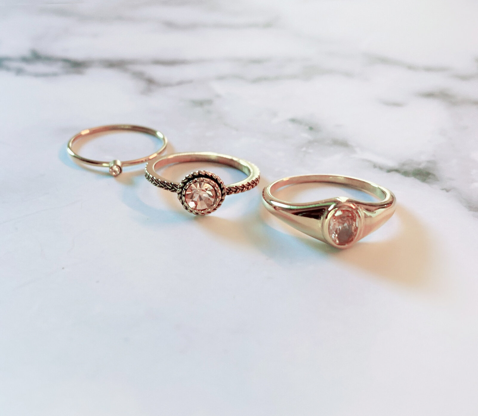 Charmin's Birthstone November Champagne Topaz Stone 2.0 Goldplated R497