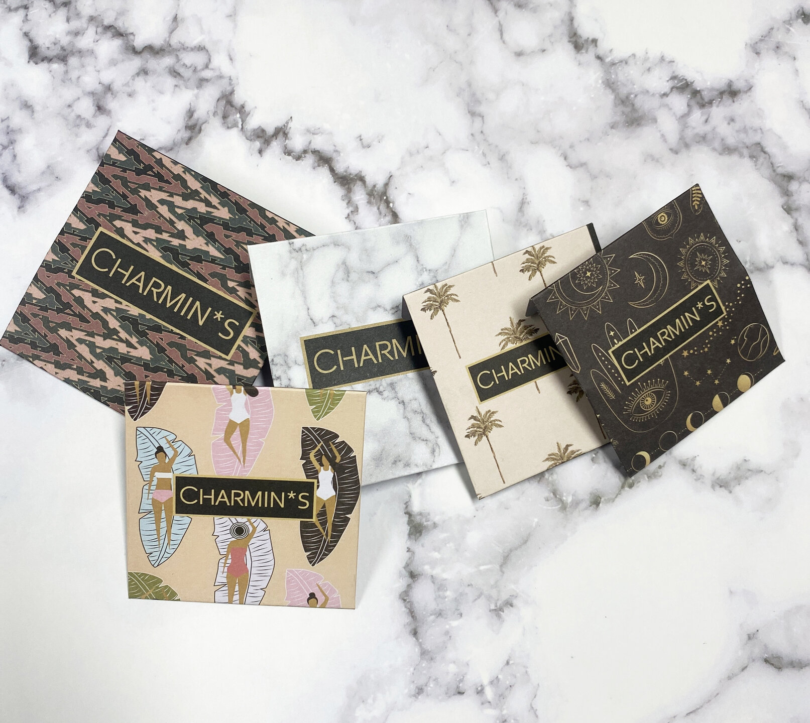 Charmin's Luxe Giftbag Zakje Asorti 10 stuks met Print 5510