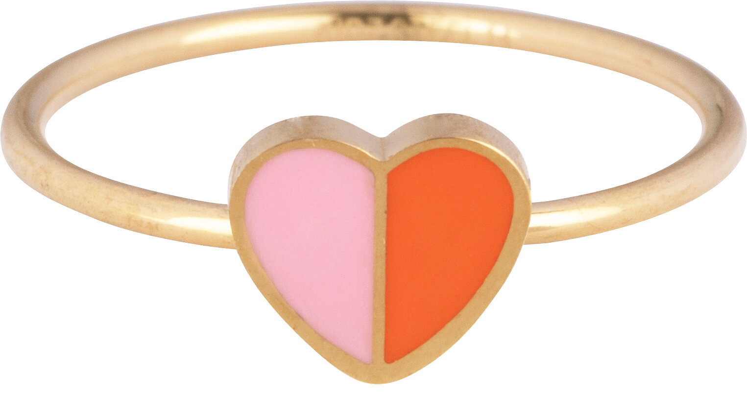 Kidz "Donut" Easy Order met Display, stalen goldplated kinderringen in 3 maatjes (3)