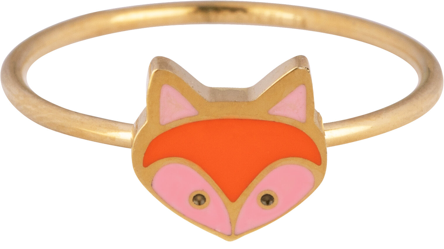 Kidz "Donut" Easy Order met Display, stalen goldplated kinderringen in 3 maatjes (3)