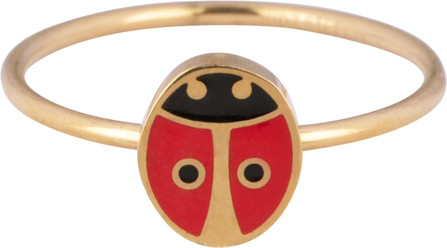 Kidz "Donut" Easy Order met Display, stalen goldplated kinderringen in 3 maatjes (3)