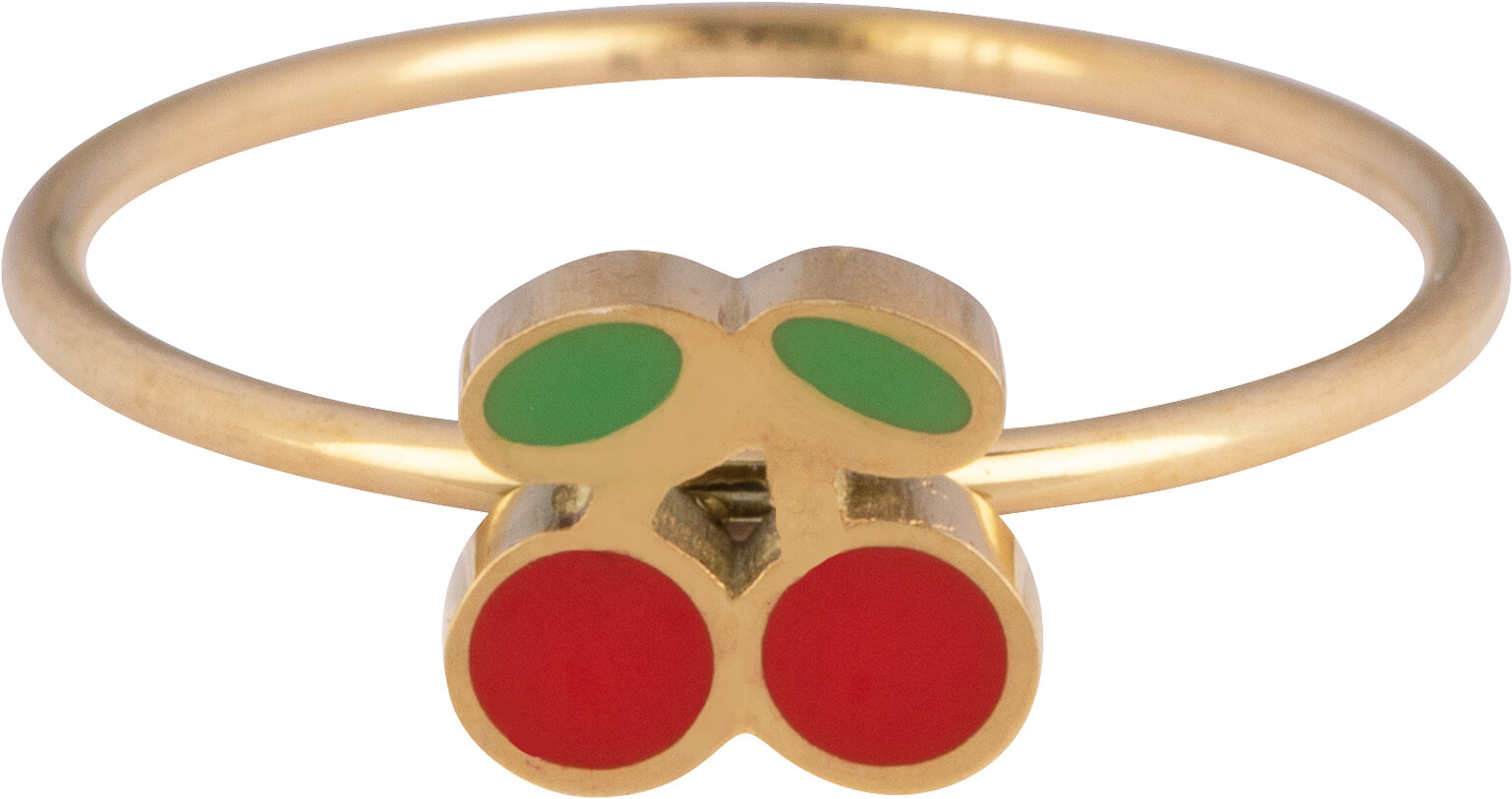 Kidz "Donut" Easy Order met Display, stalen goldplated kinderringen in 3 maatjes (3)