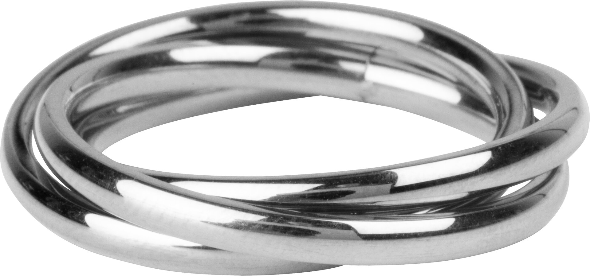 Charmin's Trinity Rolling Anxiety Fidget Ring Staal R1065