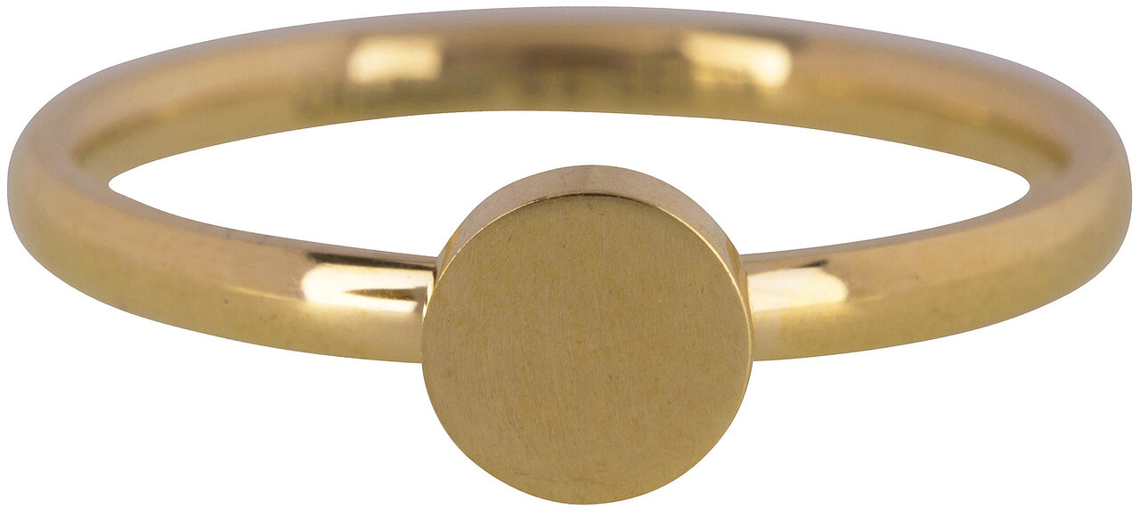 Charmin’s goudkleurige stapelring R424 Fashion Seal Medium goldplated staal