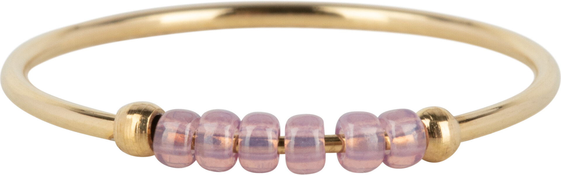 Charmin's R1141 Anxiety Ring Palm Soft Lilac Goldplated