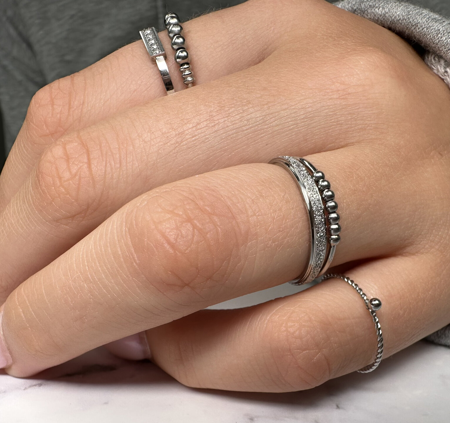 R516 Palm Shiny Steel