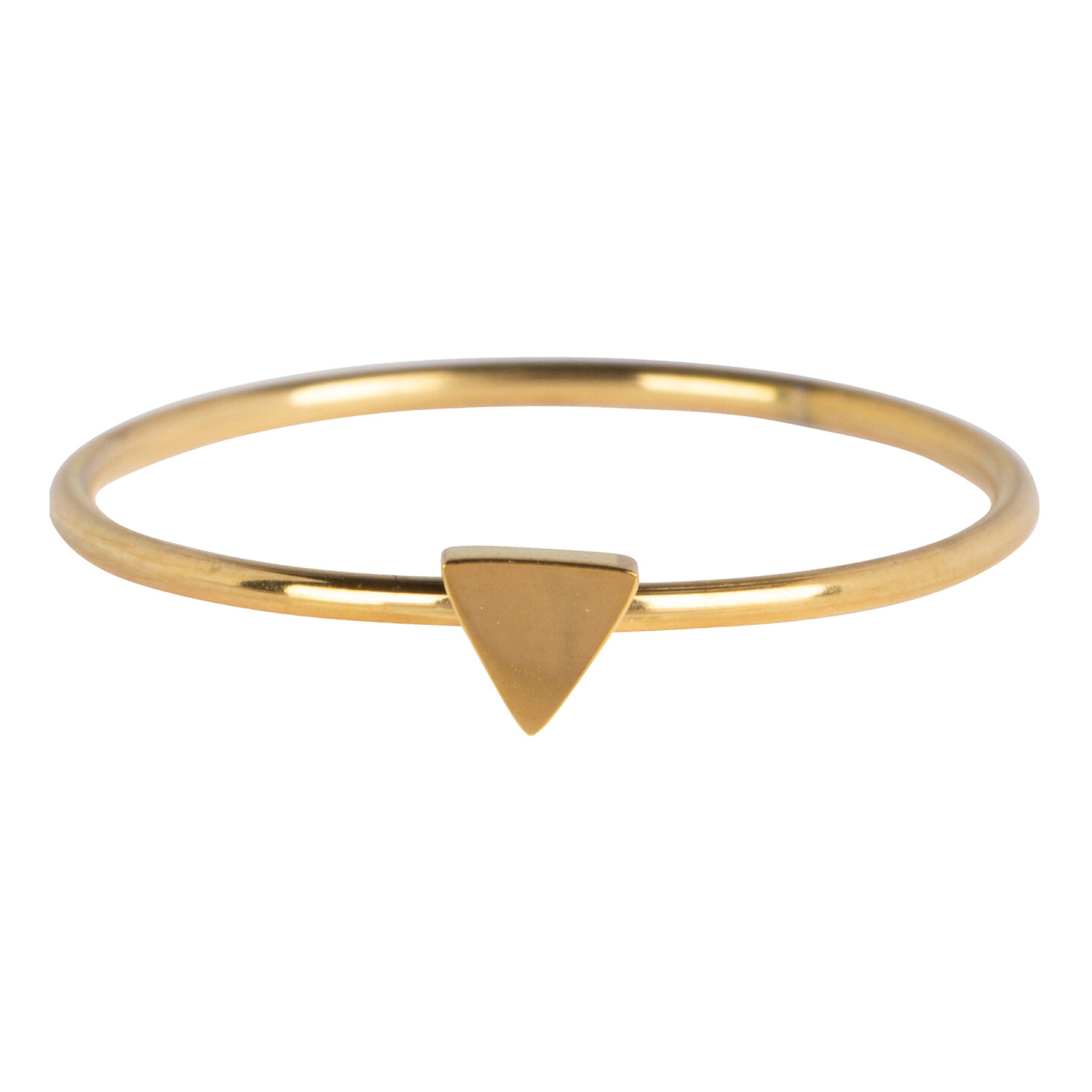 R723 Minimalist Triangle Gold Steel