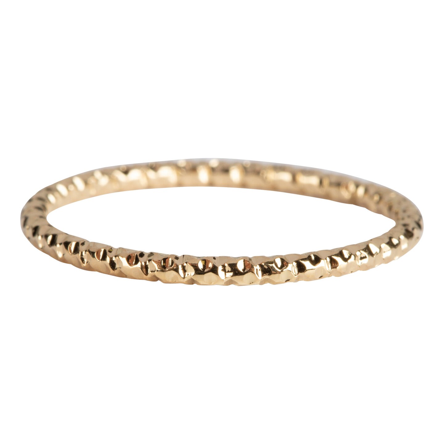 Charmin&rsquo;s goudkleurige stapelring R799 Hooked On You goldplated staal