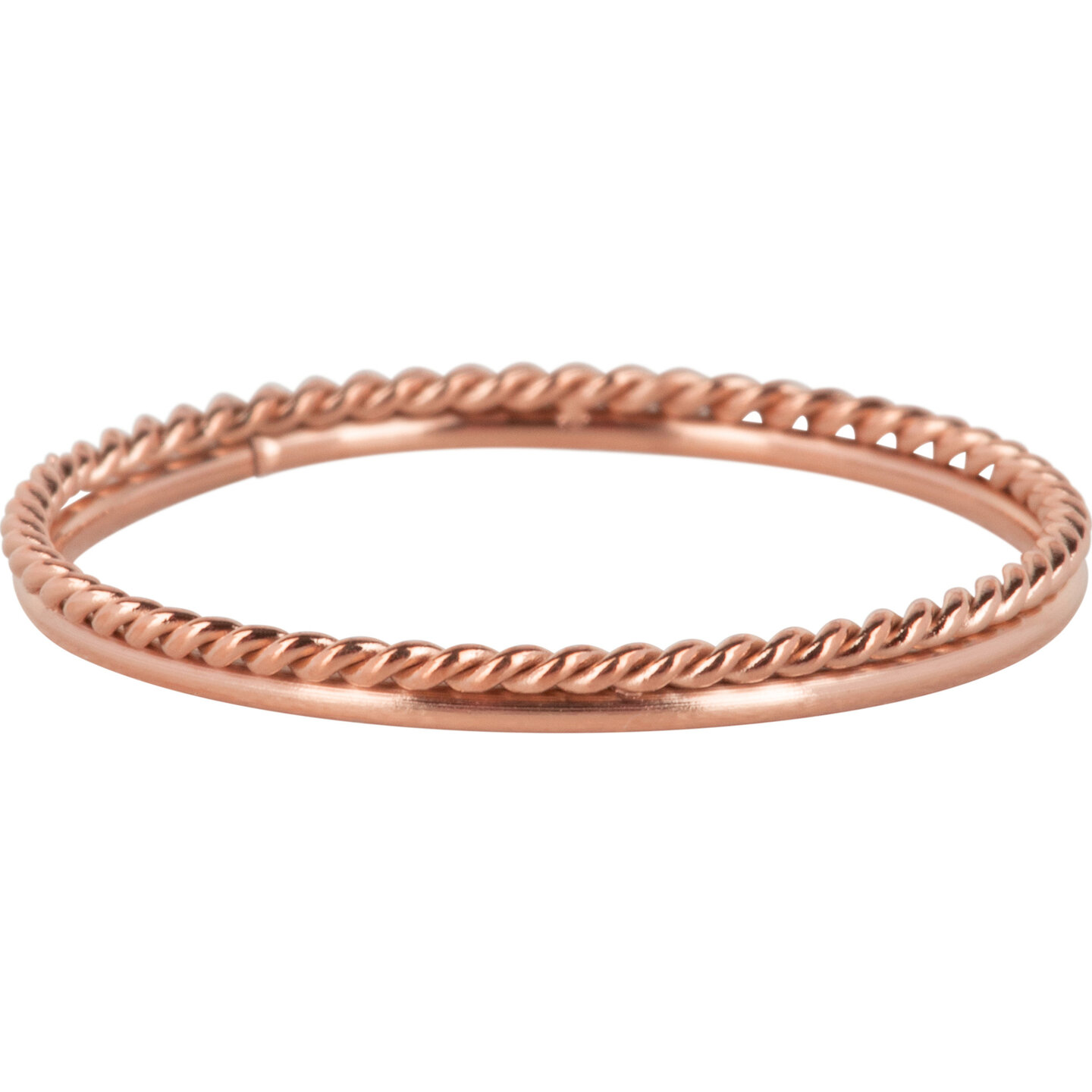 Charmin's R1105 Ring Tiny 2 in 1 Rosegoud-kleurig