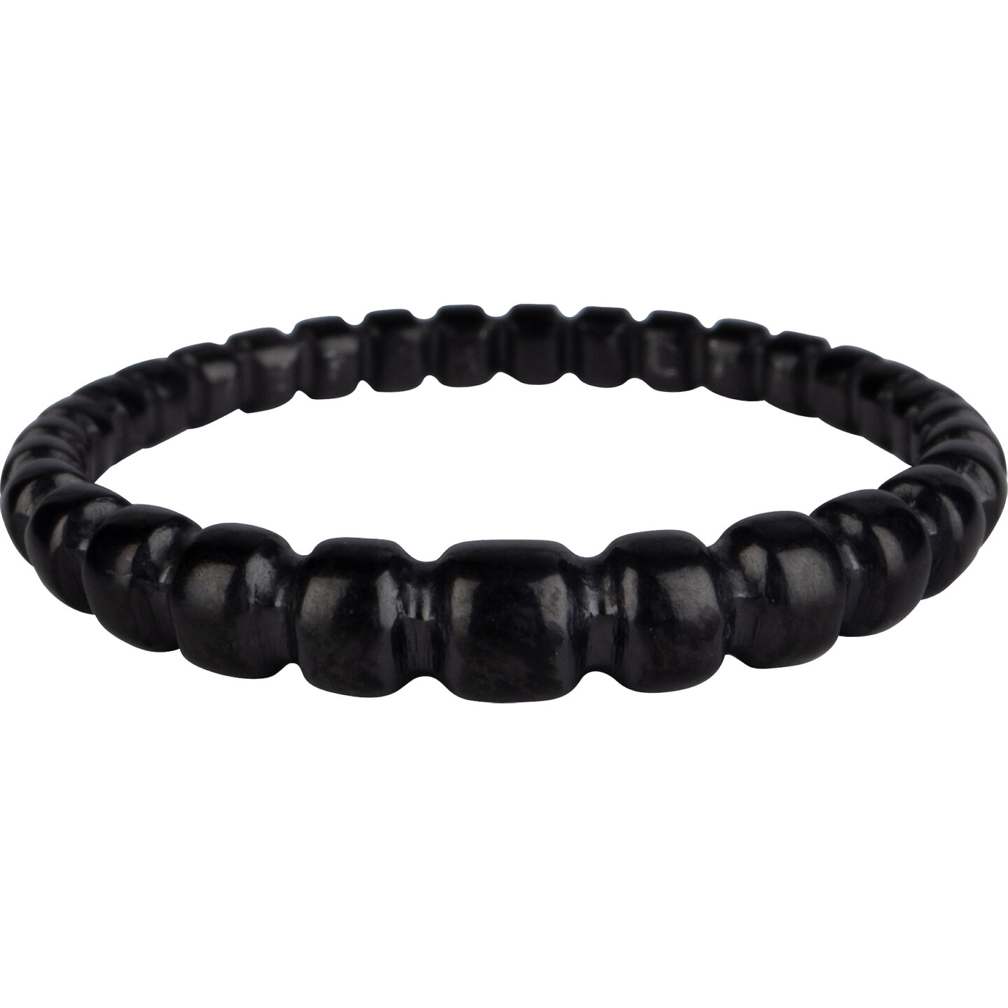 Charmin&rsquo;s statement ring R1060 Balletjes Tabs Lopend Black
