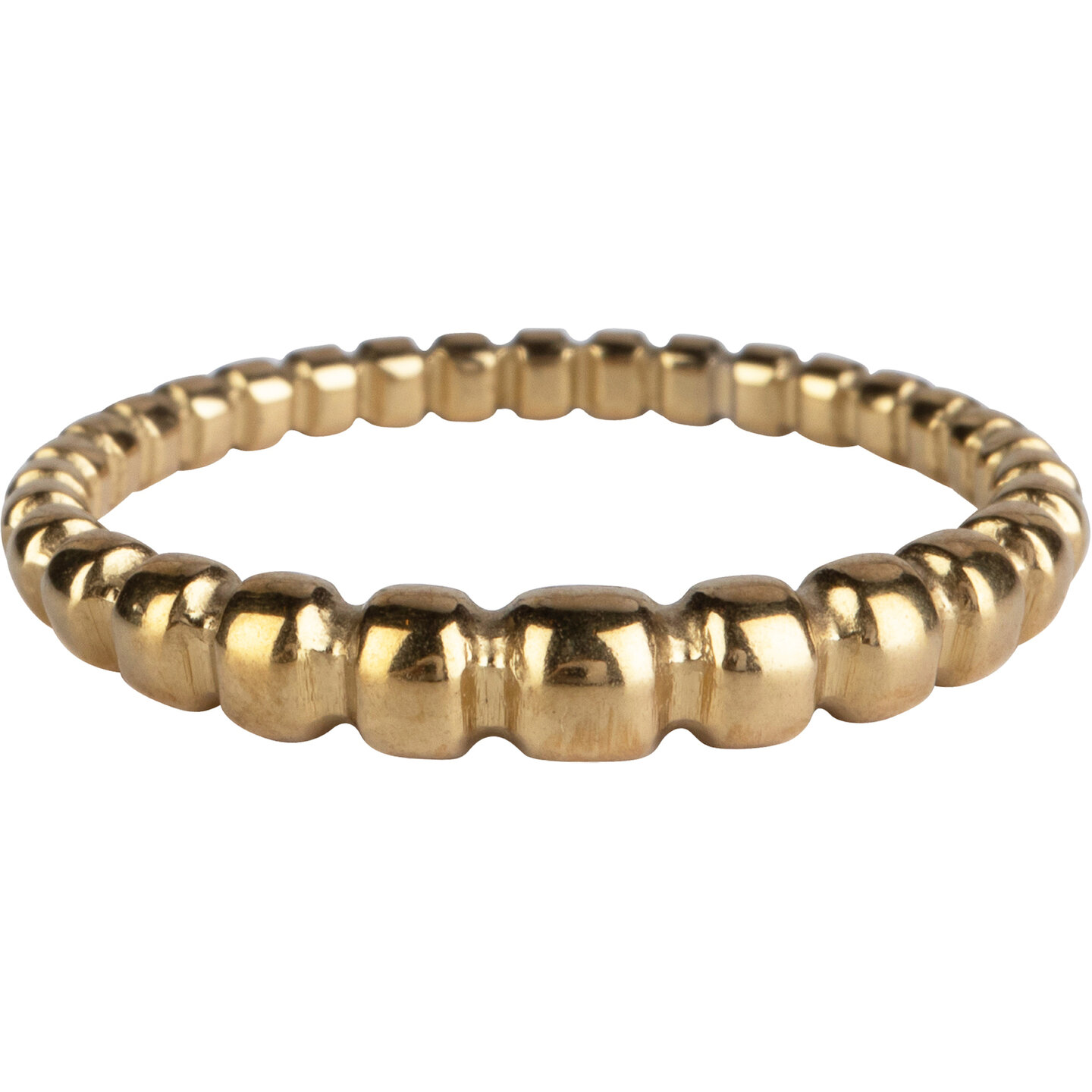Charmin’s statement ring R1058 Balletjes Tabs Lopend Goldplated