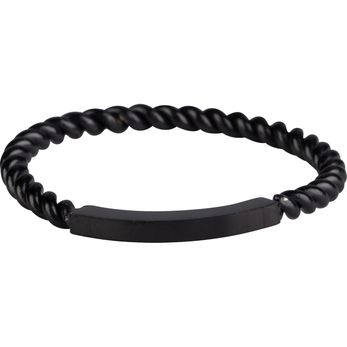Charmin’s basisring R1032 Gedraaid met een Plaatje Black