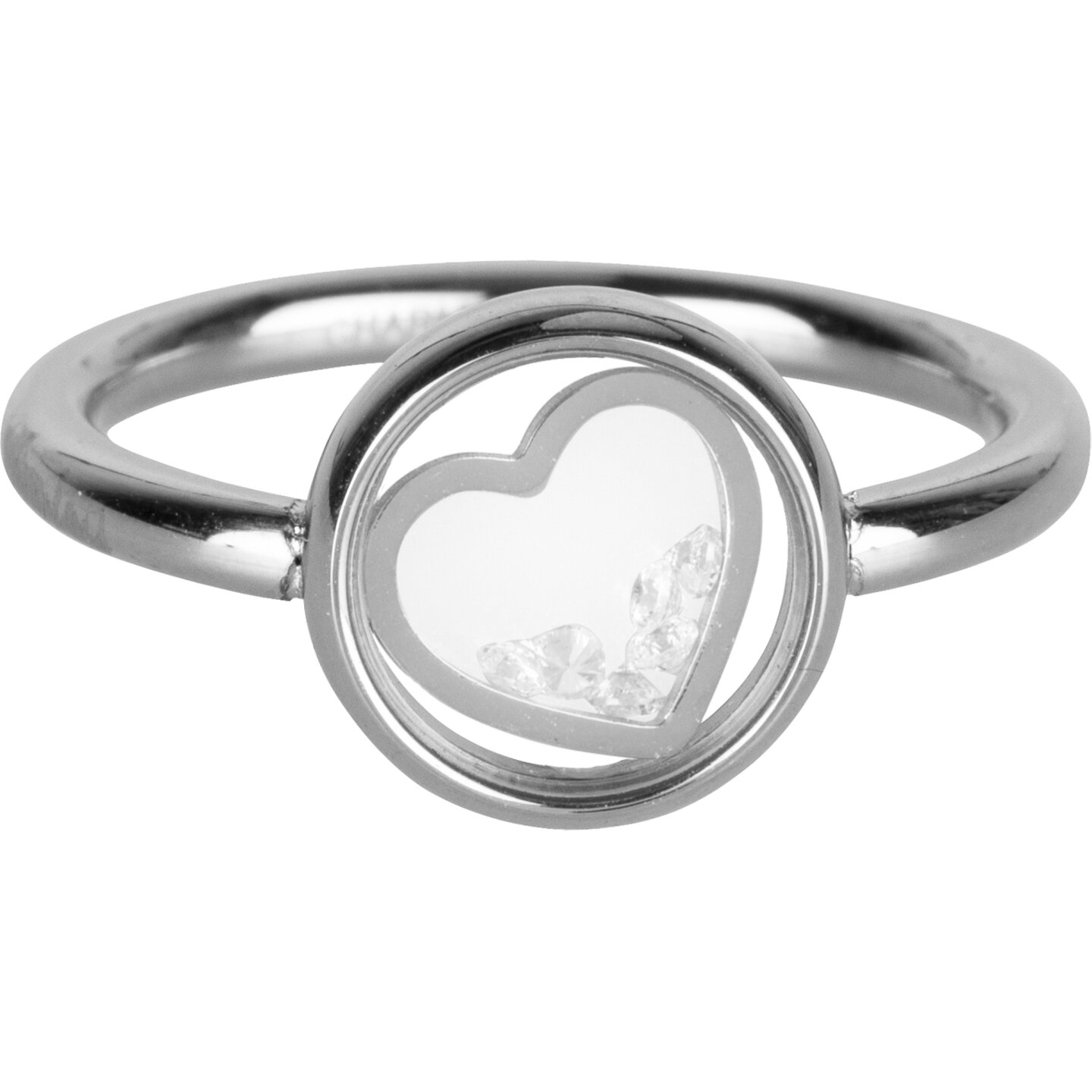 R960 Dancing love white crystal steel