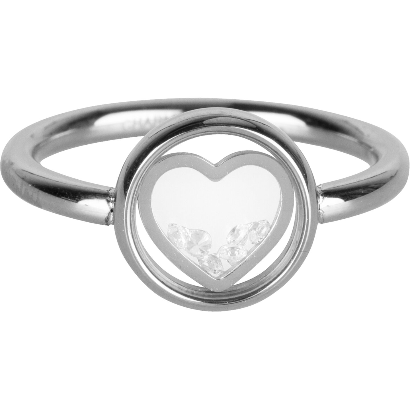 R960 Dancing love white crystal steel