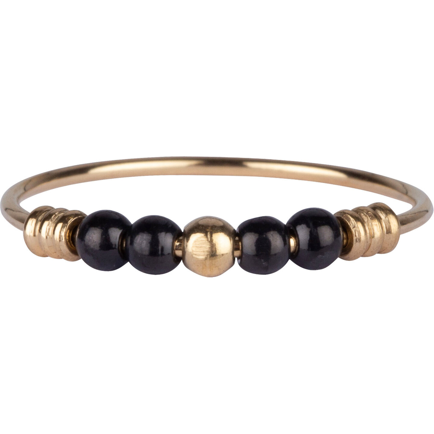 R942 Palm Gold & Black Ball Steel Charmin's