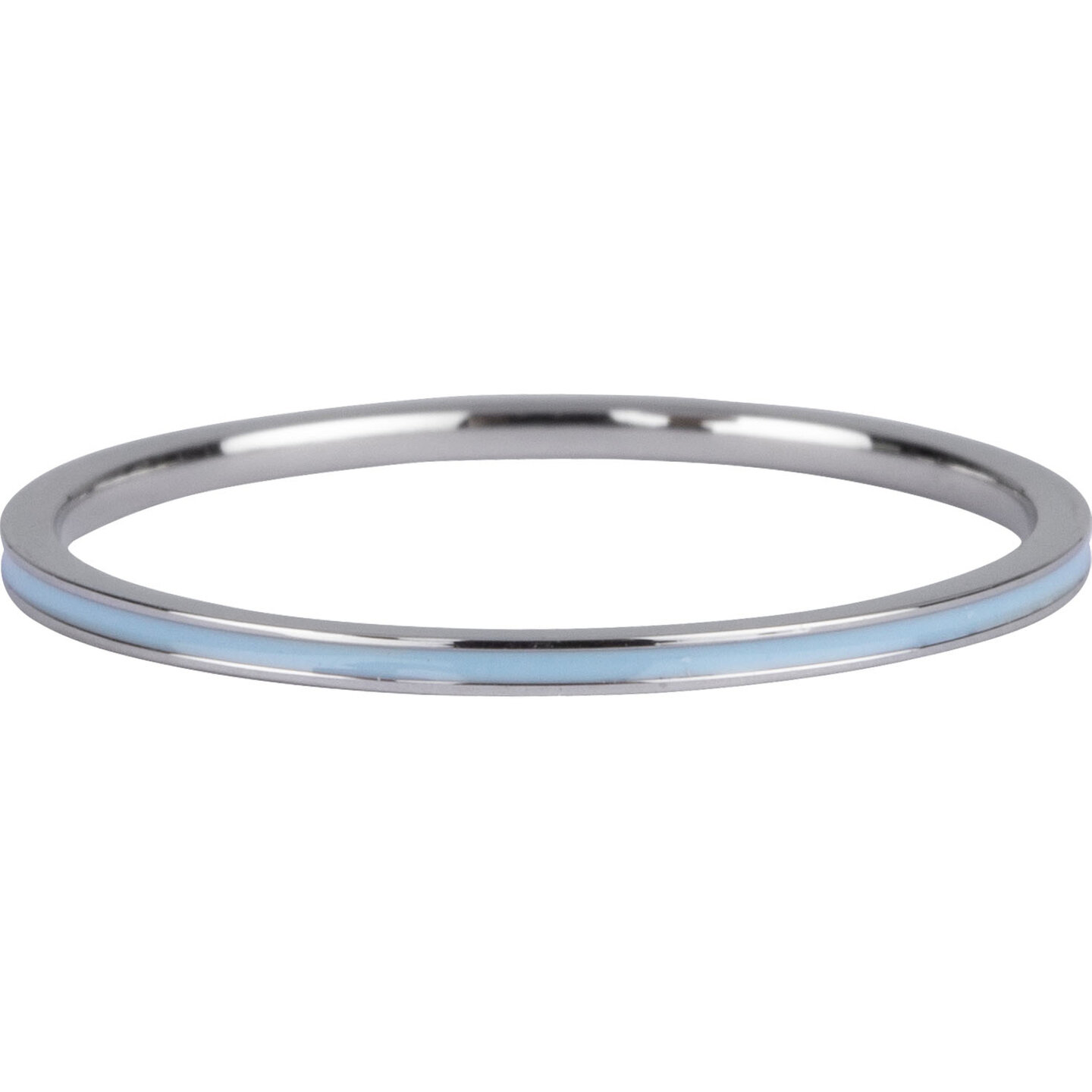 Charmin&#039;s Smalle Ring Petite Baby Blauw Emaille Staal R926 