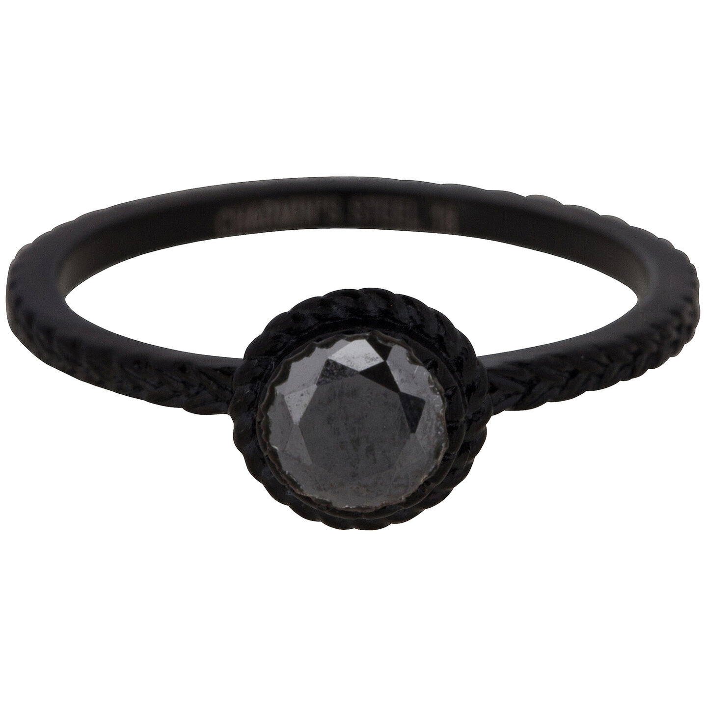 809 charmin's ring steel shiny iconic vintage black