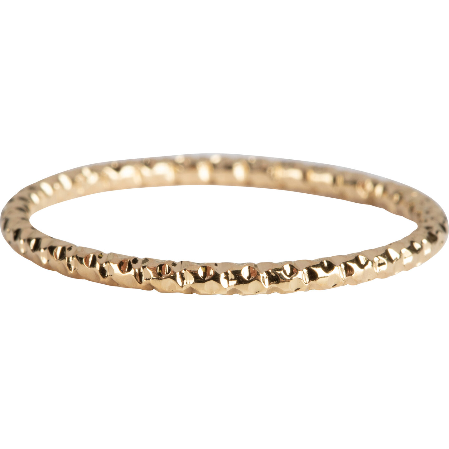 Charmin’s goudkleurige stapelring R799 Hooked On You goldplated staal