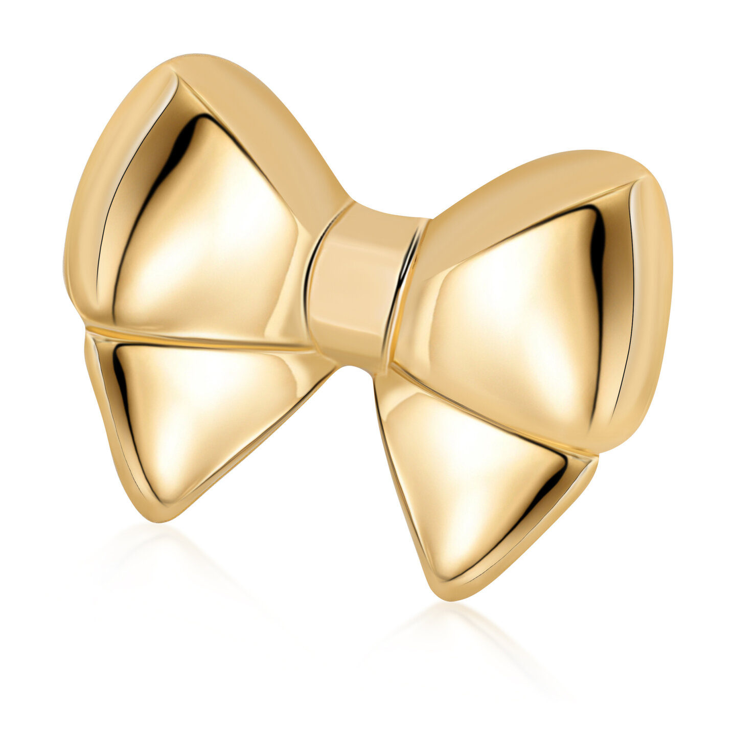 Charmin&#039;s Goudkleurige Chunky Ring met Grote Strik Staal R1788 &ndash; Elegant en Speels
