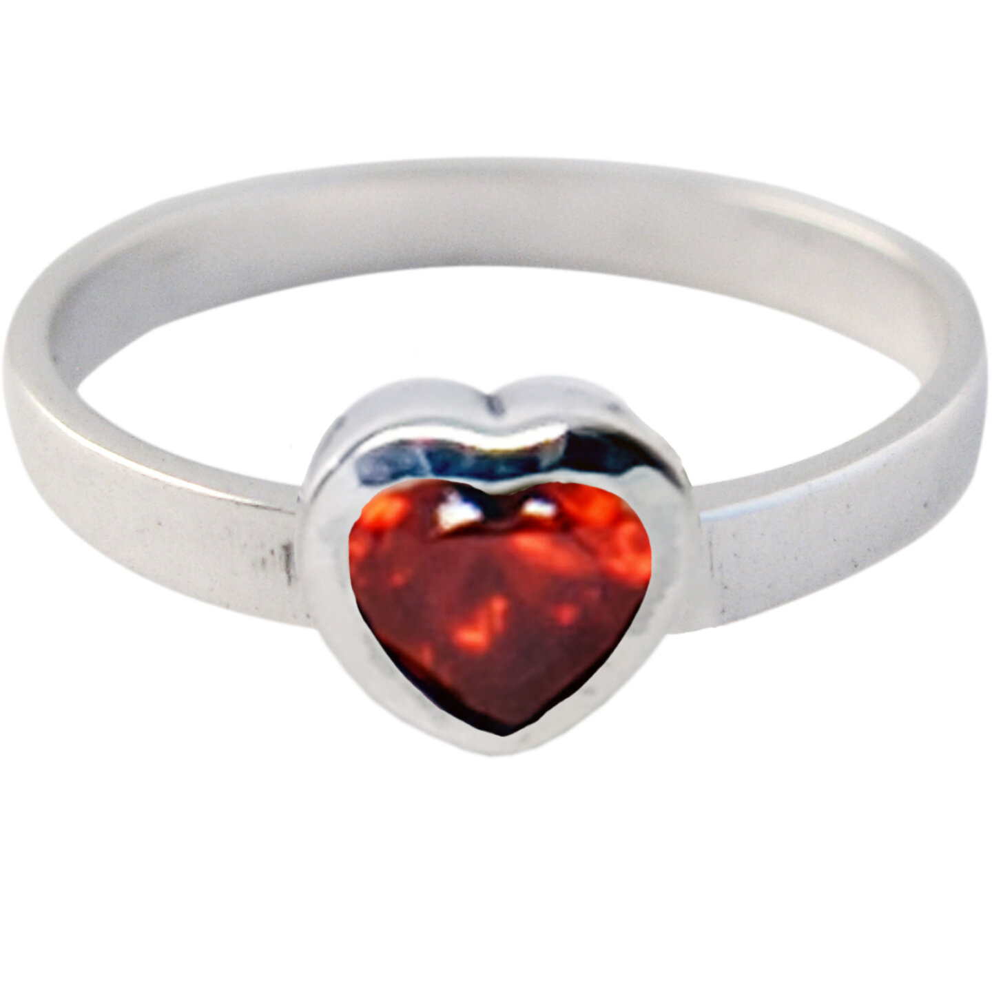 Ring KR12 'Crystal Love' Red