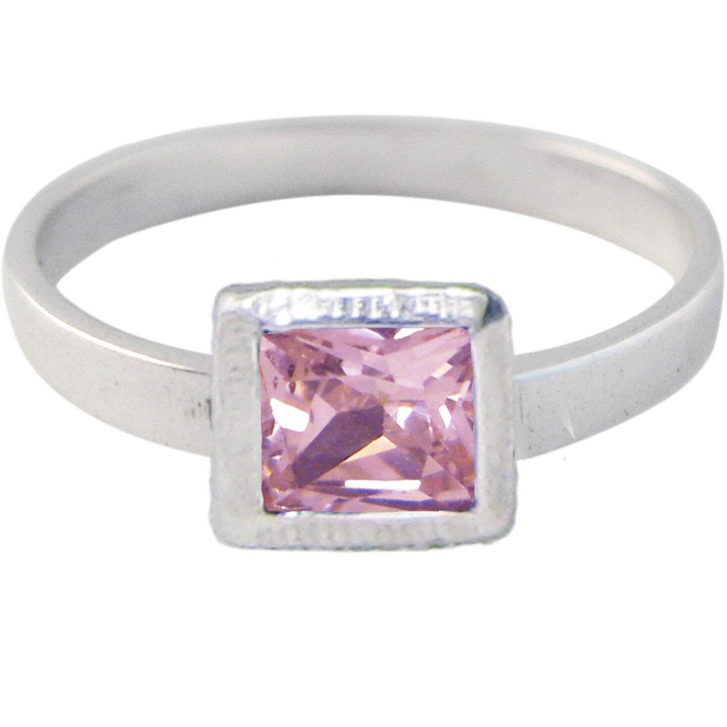 Ring KR27 'Cubic Diamond' Pink