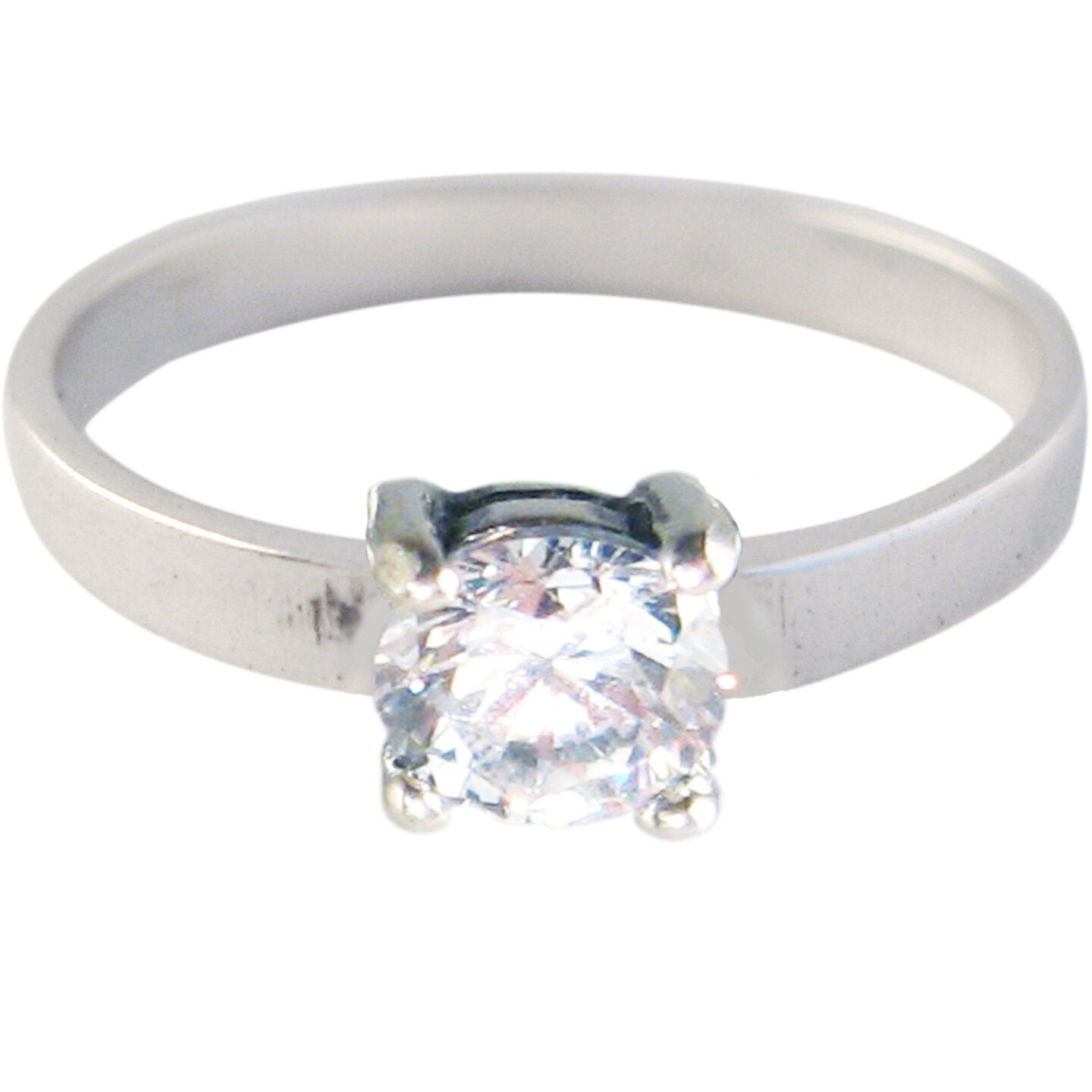 Ring KR29 &#039;Princess Diamond&#039; White